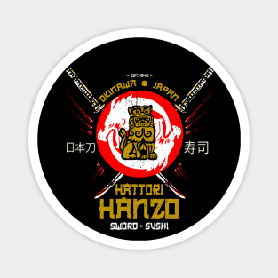 Hattori Hanzo Sword & Sushi Classic Magnet